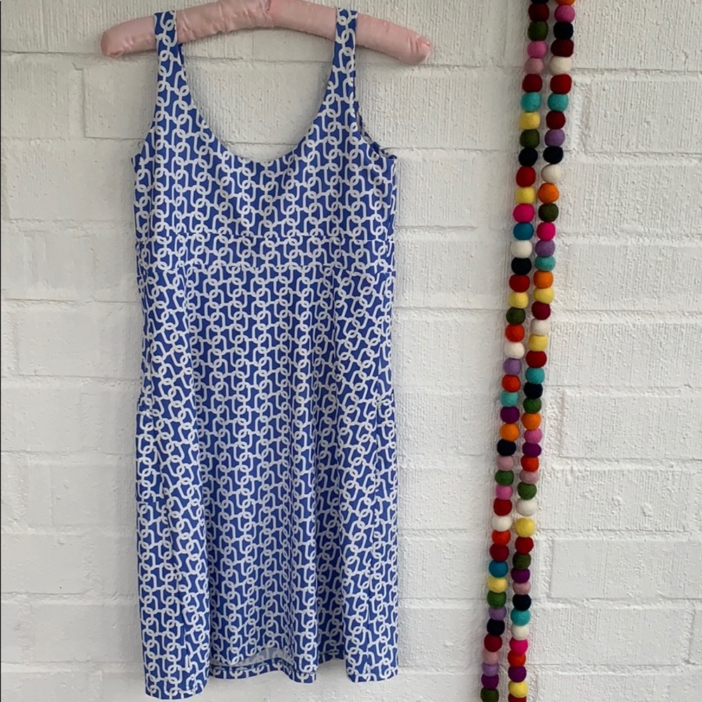 JUDE CONNALLY Periwinkle Link Printed Nylon Dress - Picture 4 of 7